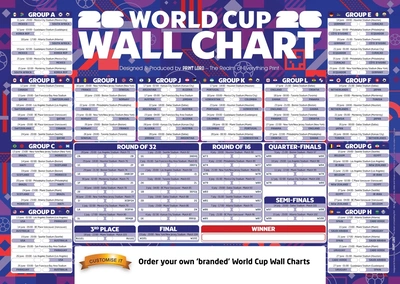  World Cup 2026  -  A1 Wallchart Working Large